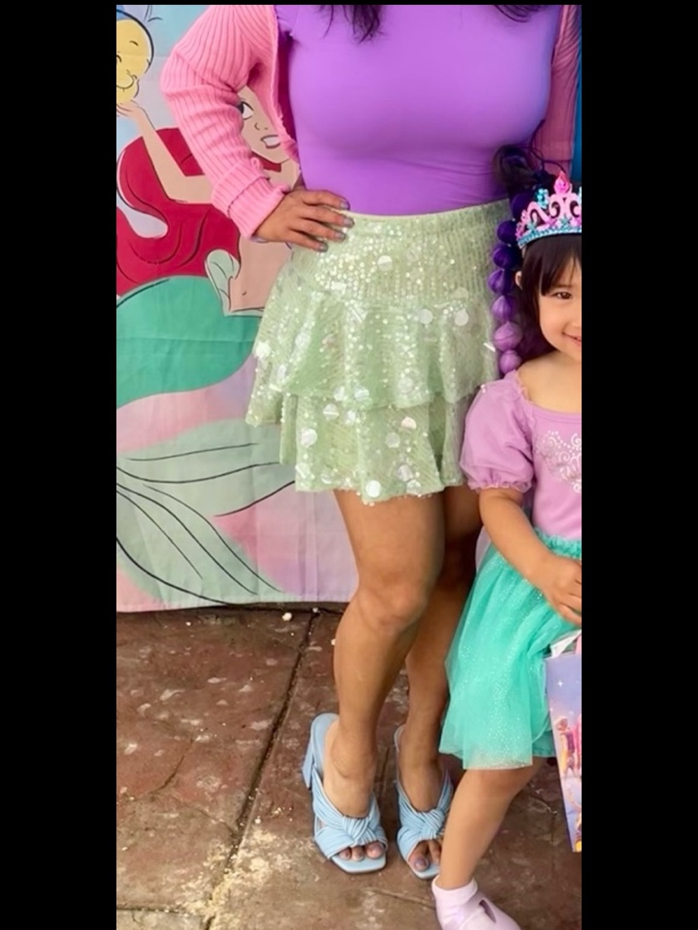 Mermaid inspired mini skirt